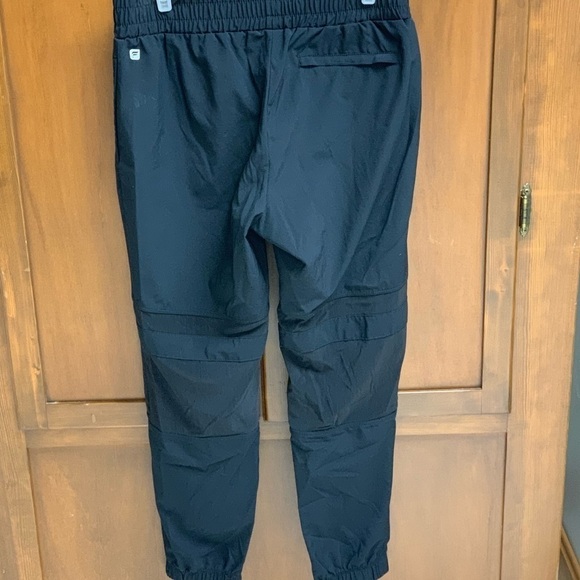 Fabletics track cargo pants joggers small mesh knee panels elastic waist - Picture 2 of 5